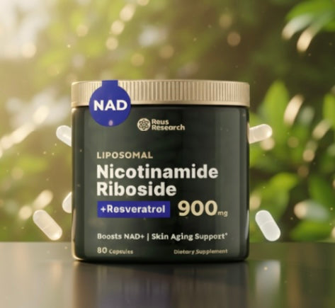 NAD + Resveratrol - Cápsulas de Reparação Celular, Antienvelhecimento e Energia Extra - SuperHuman